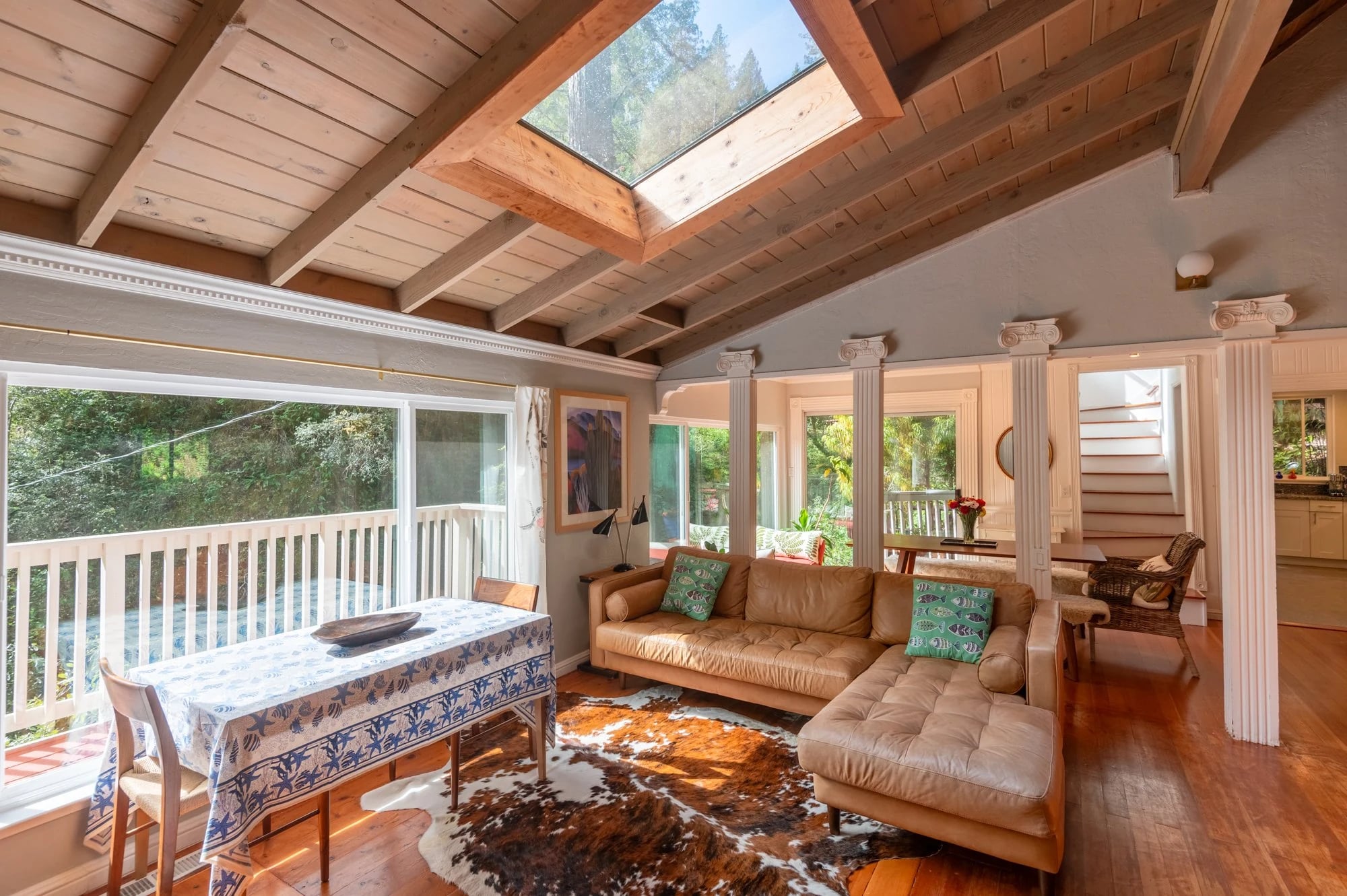 The spacious Fern Falls living room
